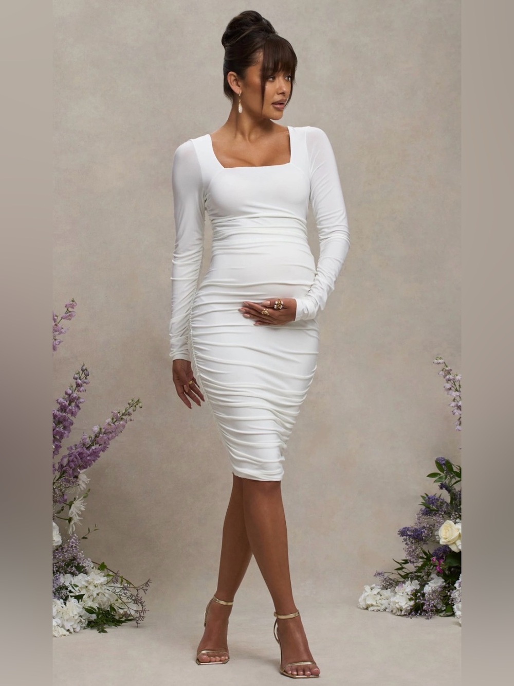Nwt CLUB L LONDON maternity midi dress